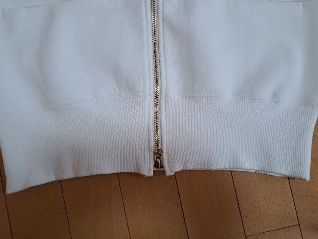 ま*も様 【JENNE】日本製美ラインパーカー(ホワイト)