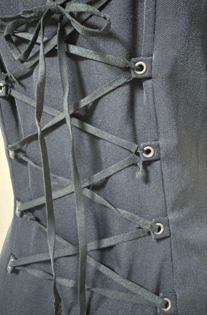 Na+H オフショルダー ブラックフリルミニワンピース 黒 ゴス ゴシック