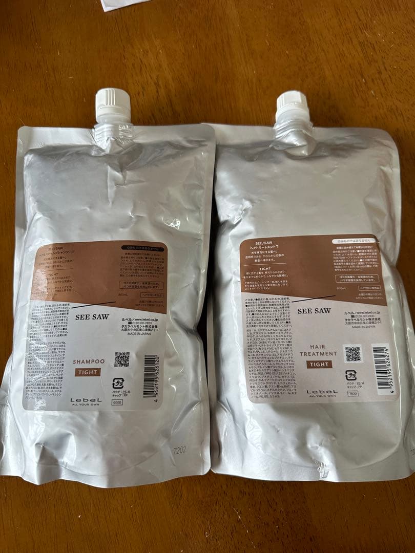 Lebel SEE SAW シャンプー・トリートメント セットタイト