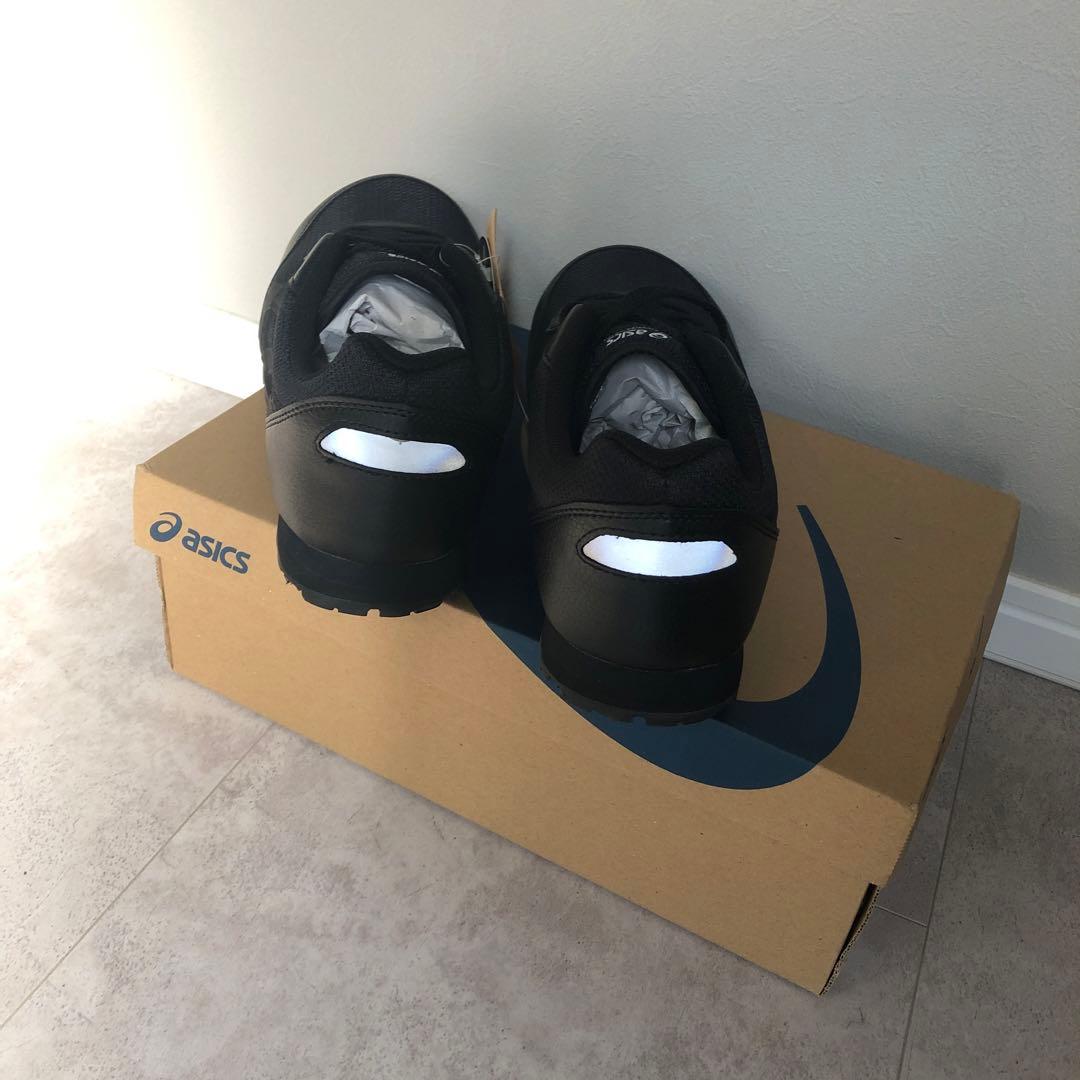 新品未使用　アシックス　安全靴　27センチ　黒　ブラック