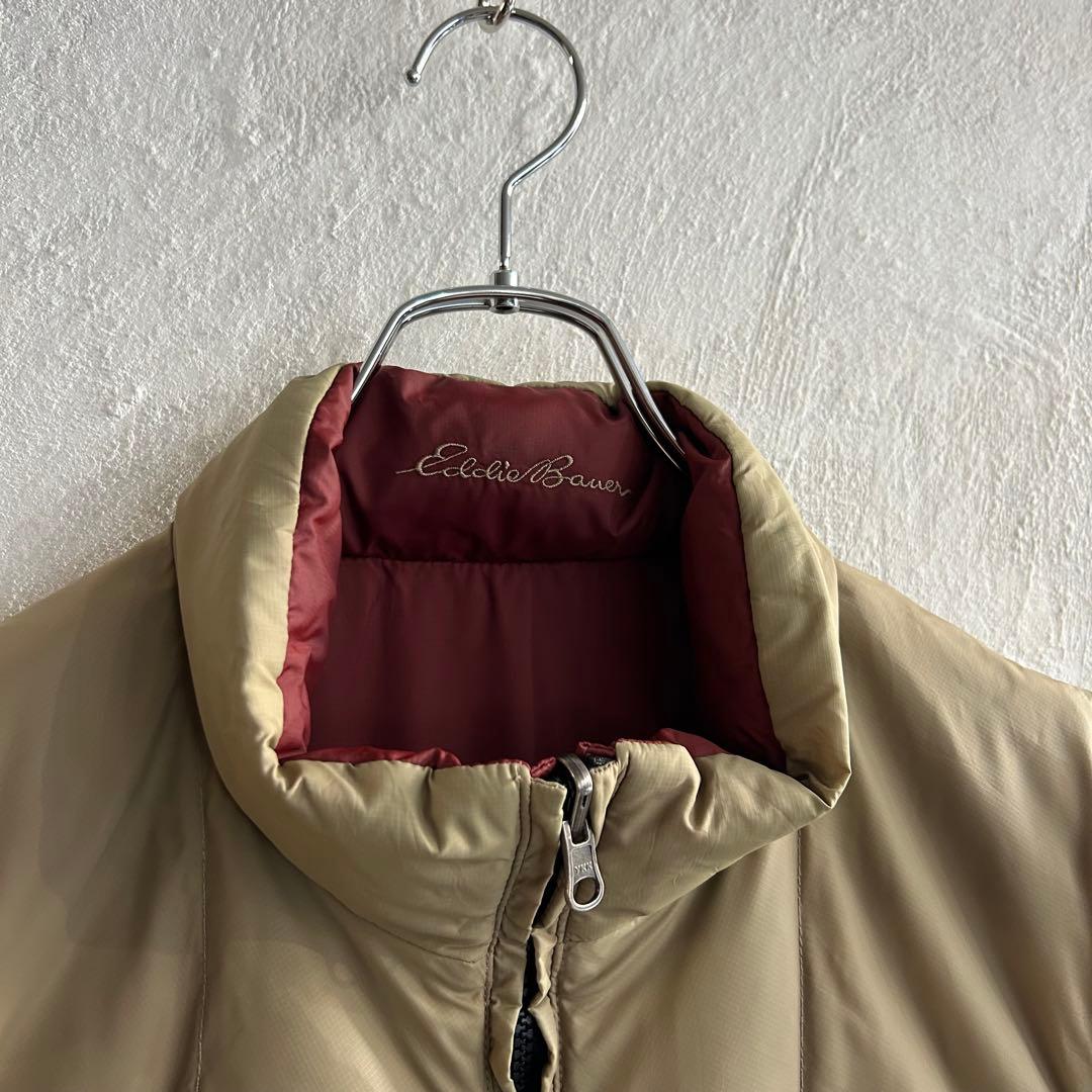00S Eddie Bauer グースダウン リバーシブル ダウンベスト