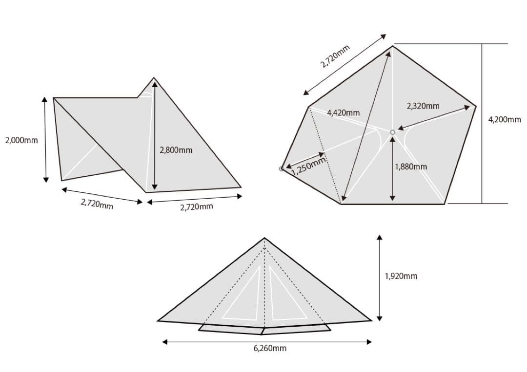 テンマクデザイン サーカスTC DX+ NATSUバージョン　フロントフラップ付