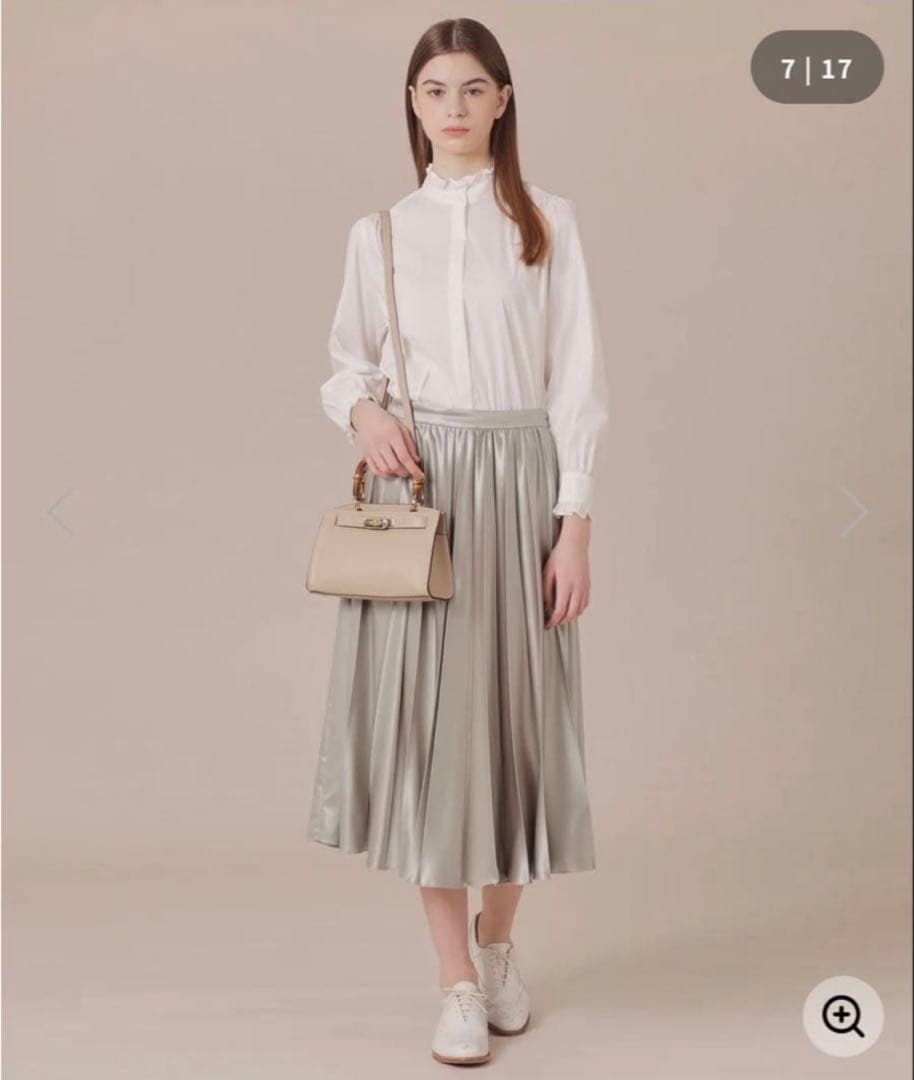 セール！新品　マッキントッシュ　コットンナイロンストレッチスタンドカラーブラウス