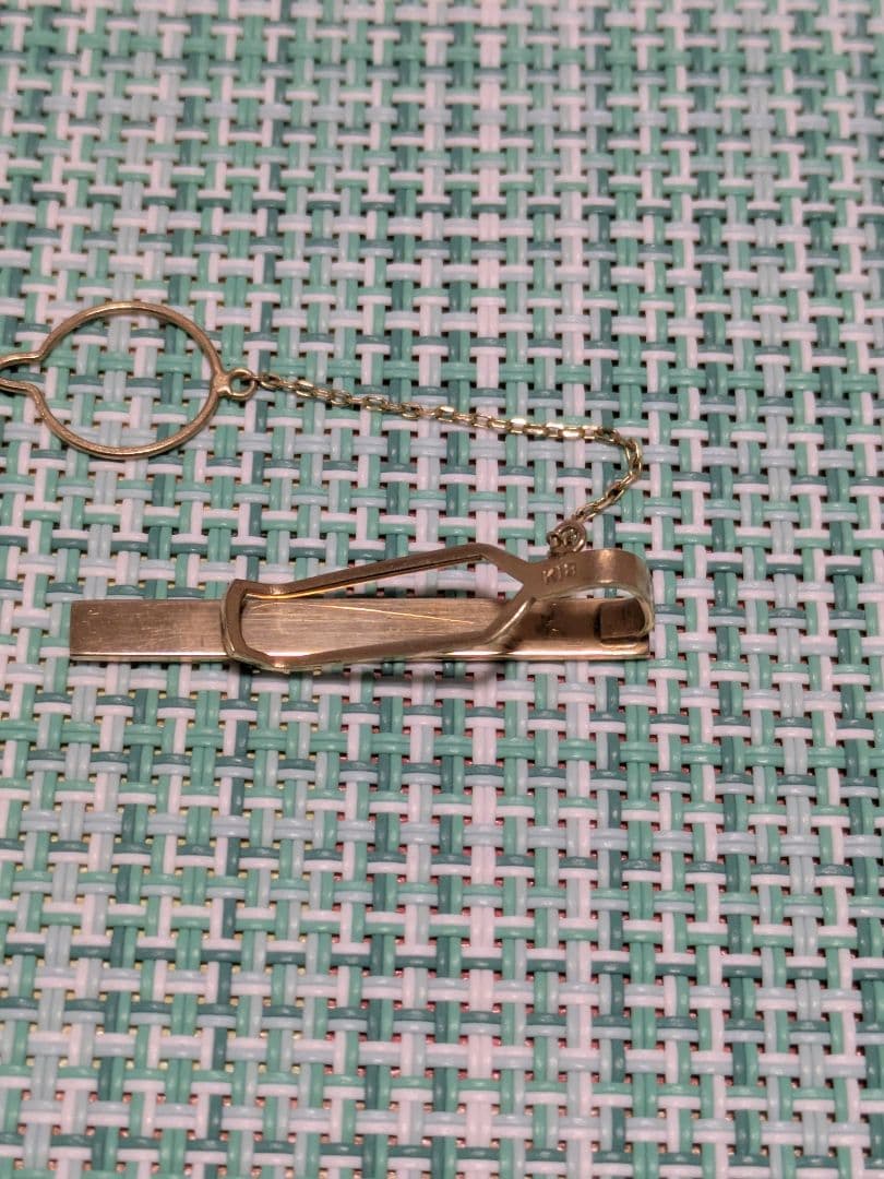 K18 ネクタイピン チェーン付き　3.9g