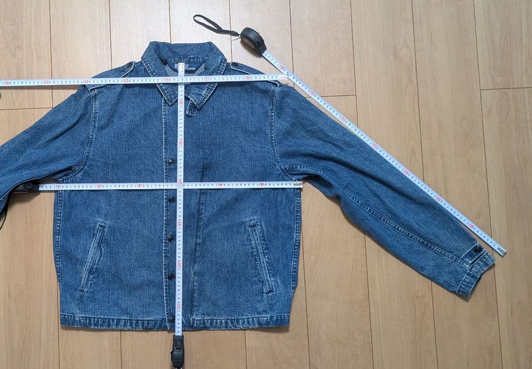デニム ライダース コート ラルフローレン ralph polo 名作 Ｌ