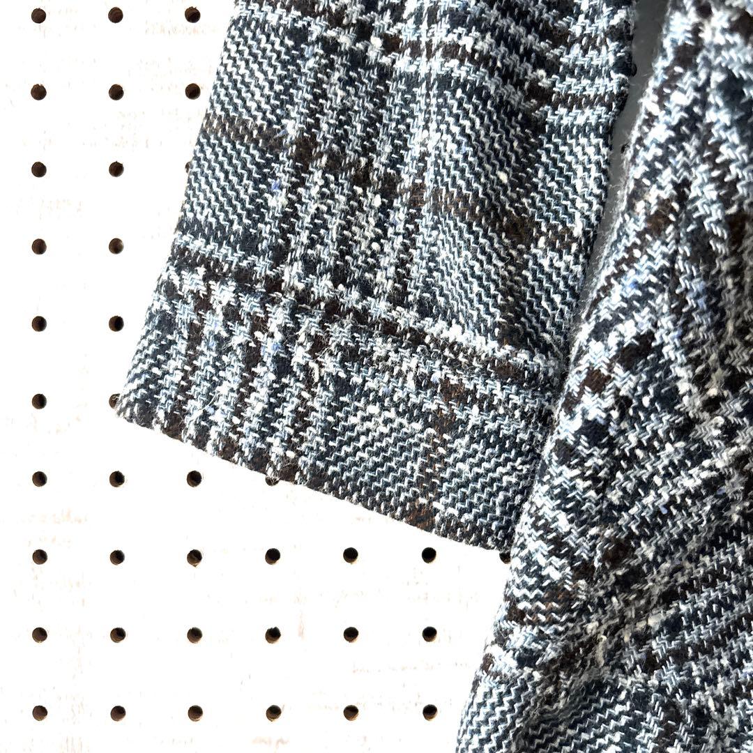 キートン ロングワンピース カシミヤシルクブレンド グレンチェック イタリア製