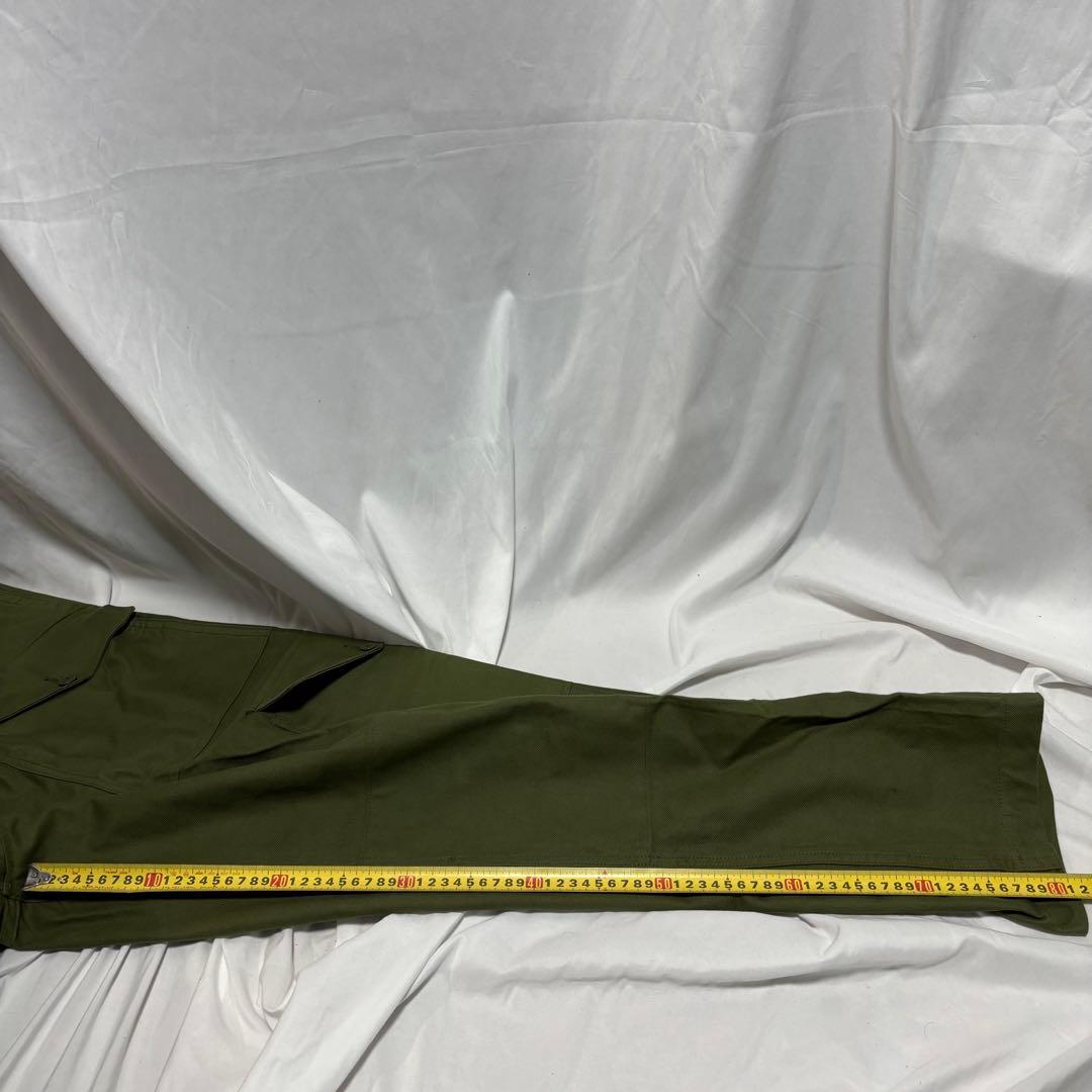スウェーデン軍　60's コットン ユーティリティー カーゴパンツ　未使用　実物