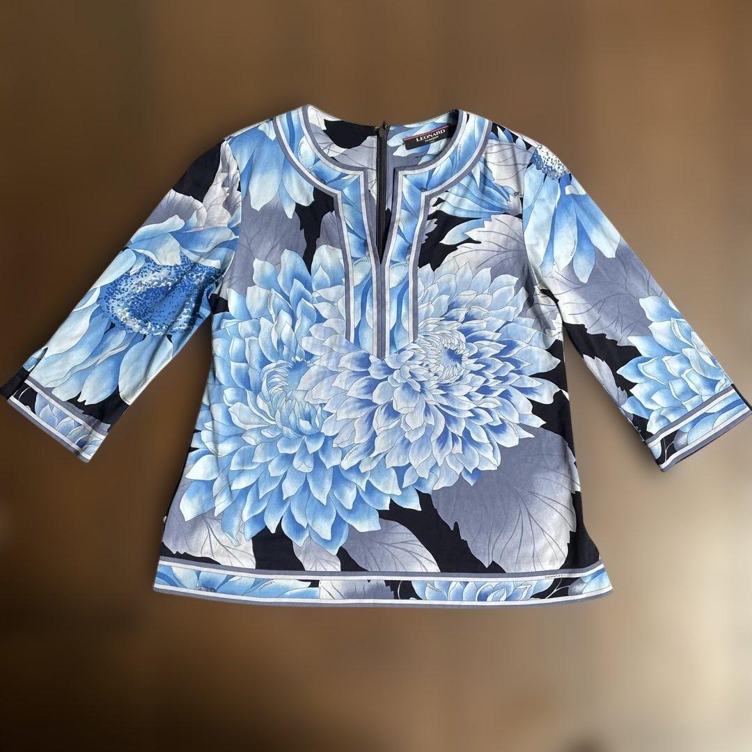 LEONARD 花柄 長袖チュニック