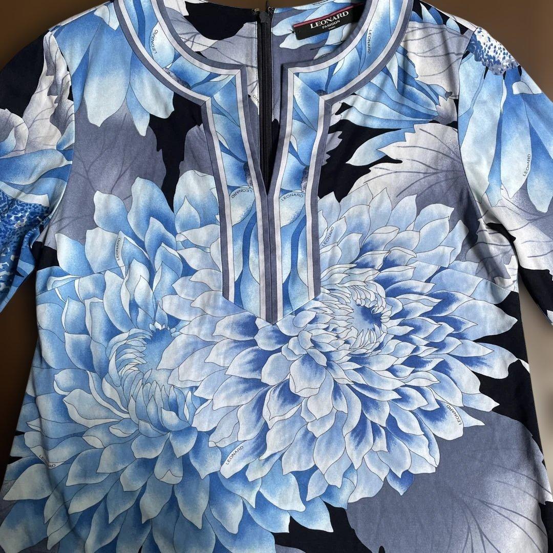 LEONARD 花柄 長袖チュニック