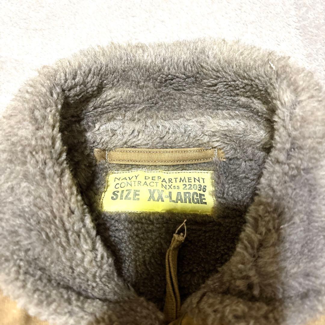 BUZZ RICKSON’S N-1 デッキジャケット USN ブラウン XXL