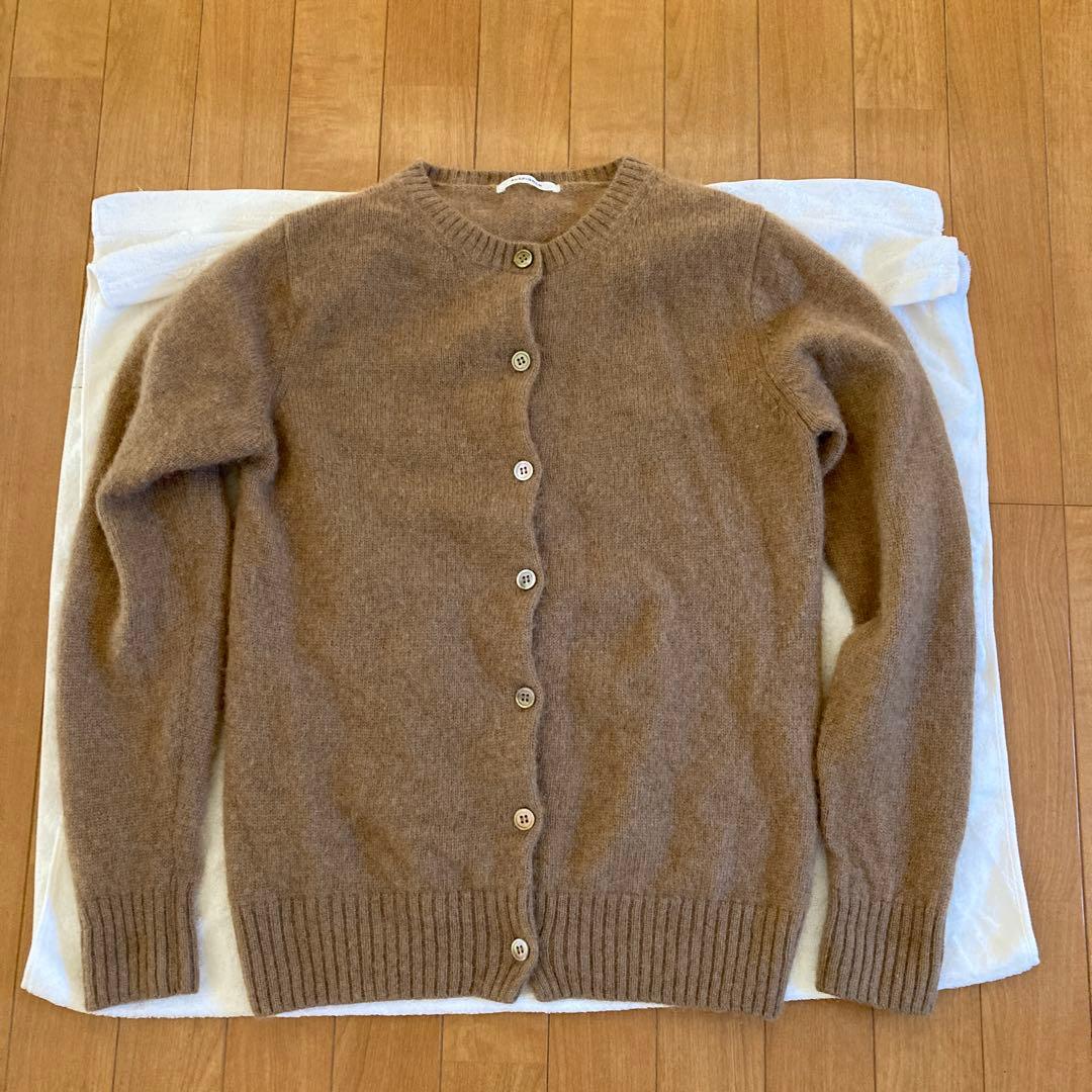 ANSPINNEN スピネン　キャメル100カーディガン38