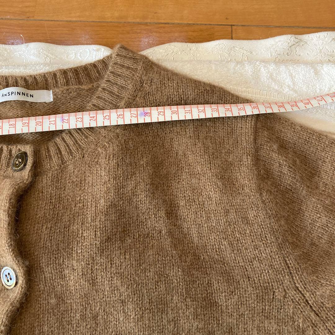 ANSPINNEN スピネン　キャメル100カーディガン38