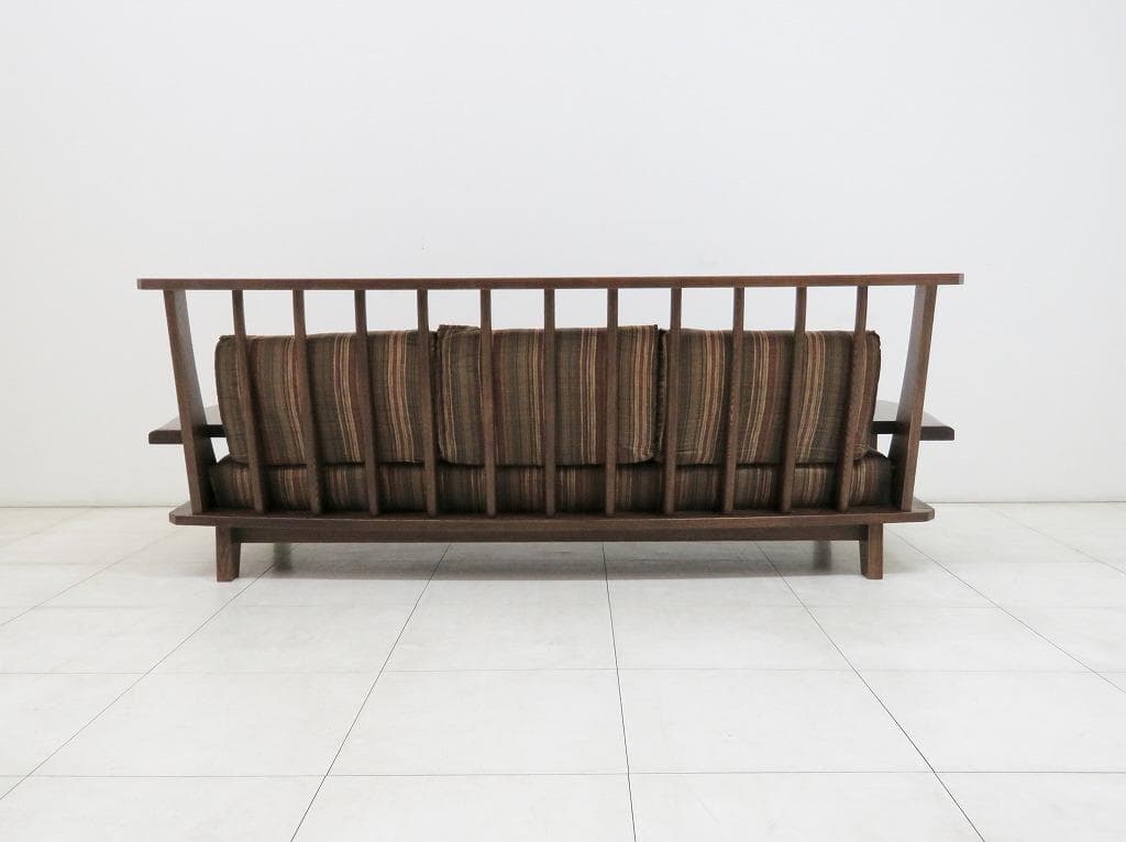 あっこ様 葉山ガーデン■WAZA 3人掛けソファ■ウッドアーム■ファブリック■