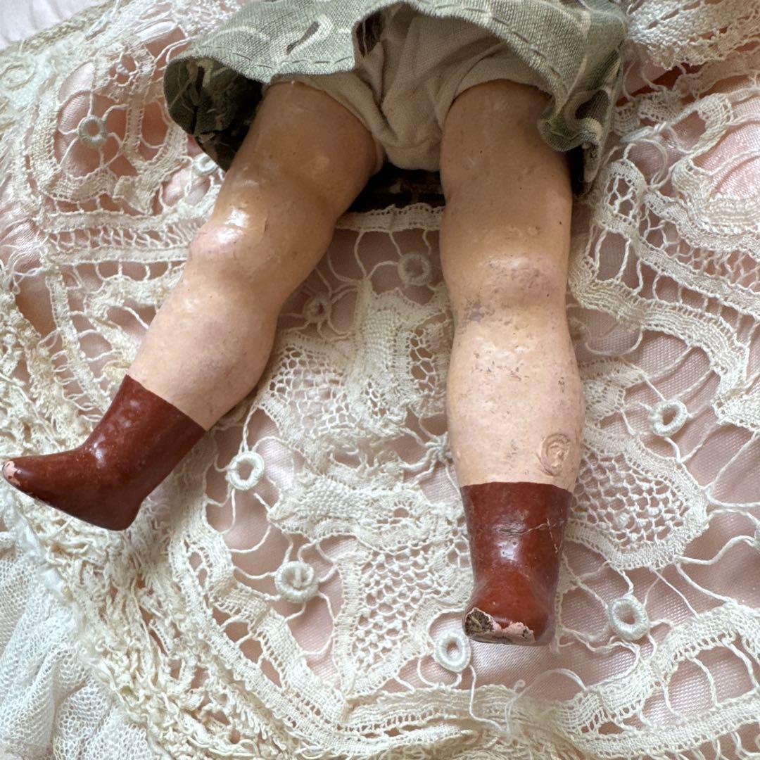 フランスアンティークドール　ビスクヘッドドール　ミニョネット　フレンチドール