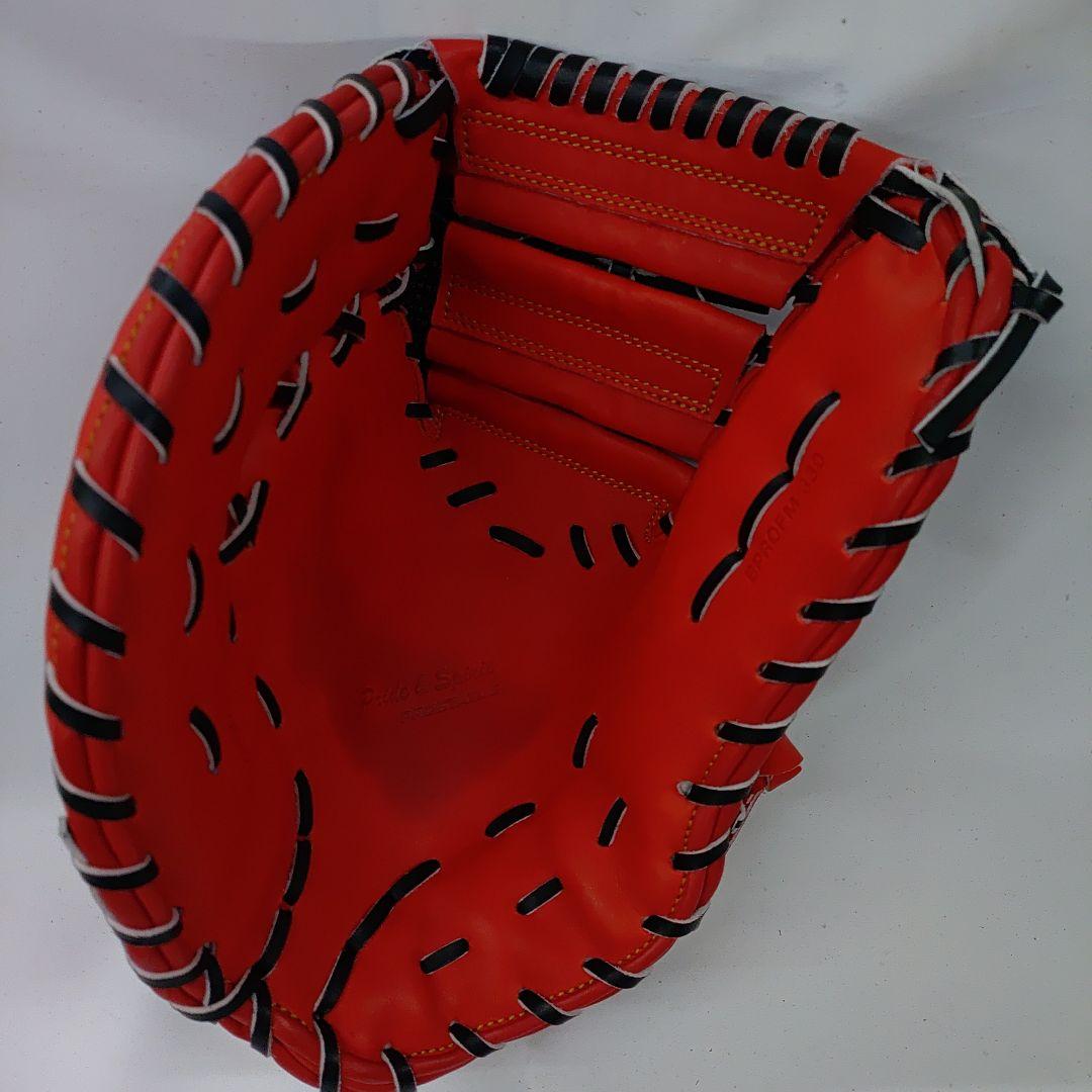 訳あり商品 ZETT 左投げ 硬式 ファーストミット ディープオレンジ