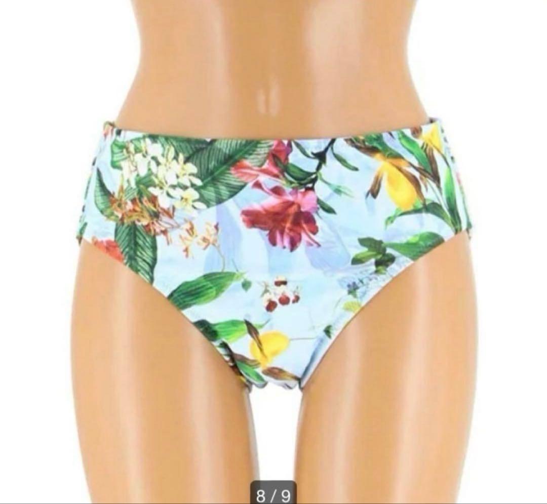 三愛リゾート　三愛水着楽園　水着　3点セット　ホワイト　白　M9 ボタニカル