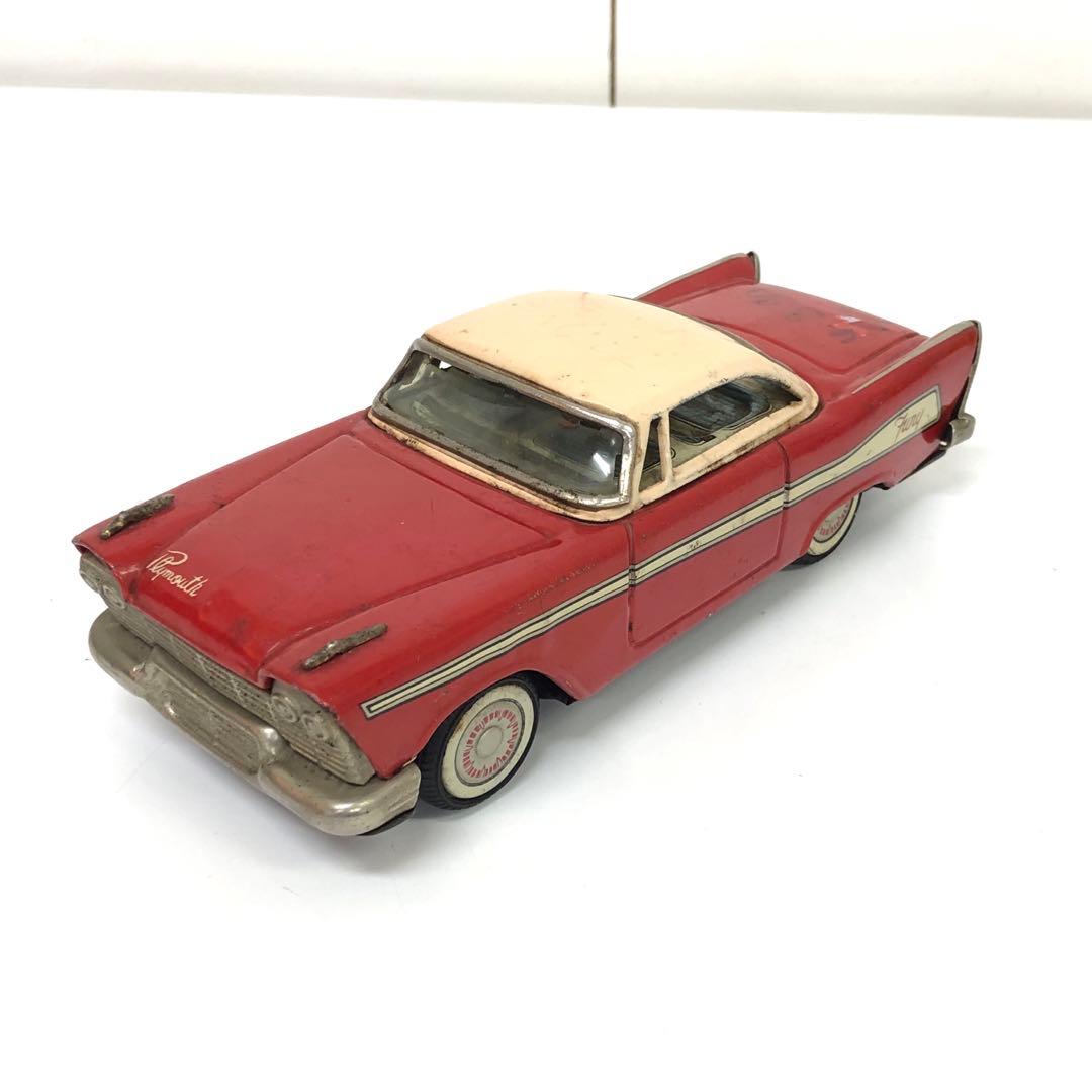 g411-30 プリムス・フューリー　ブリキ　クラシックカー　海外　車　おもちゃ