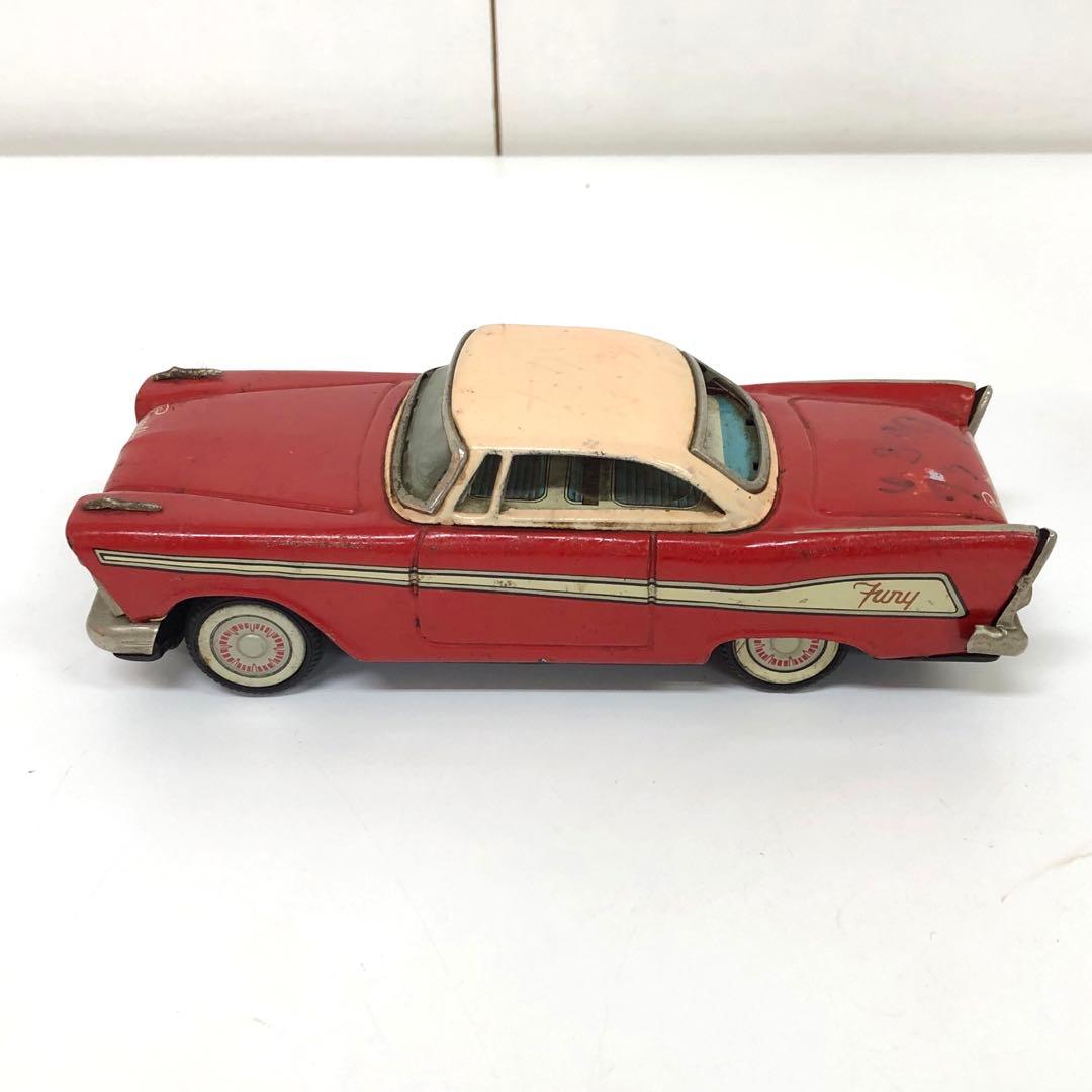 g411-30 プリムス・フューリー　ブリキ　クラシックカー　海外　車　おもちゃ