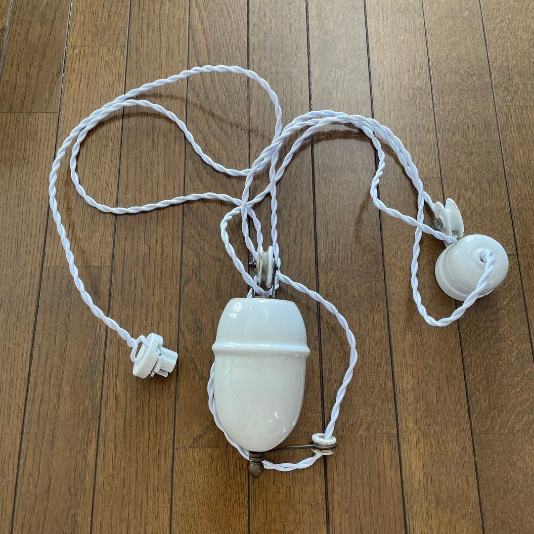 アンティーク　吊り下げ　滑車　ライト