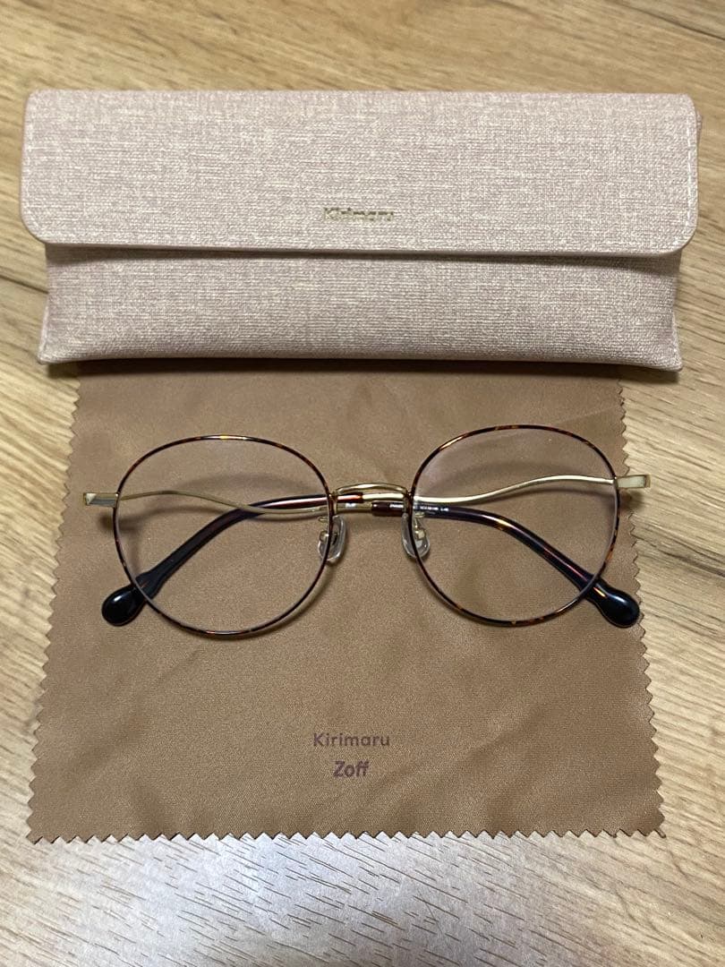 Zoff Kirimaru 第1弾　メタルフレーム　ゴールド/デミ