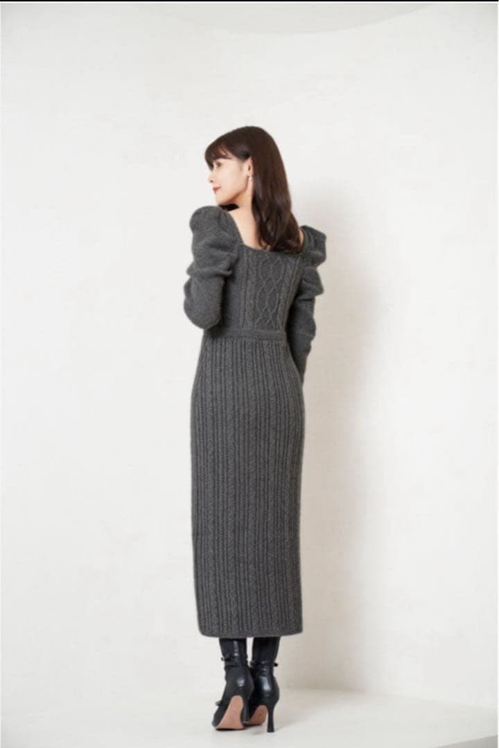 新品タグ付Her lip to Bambina Cable Knit Dress