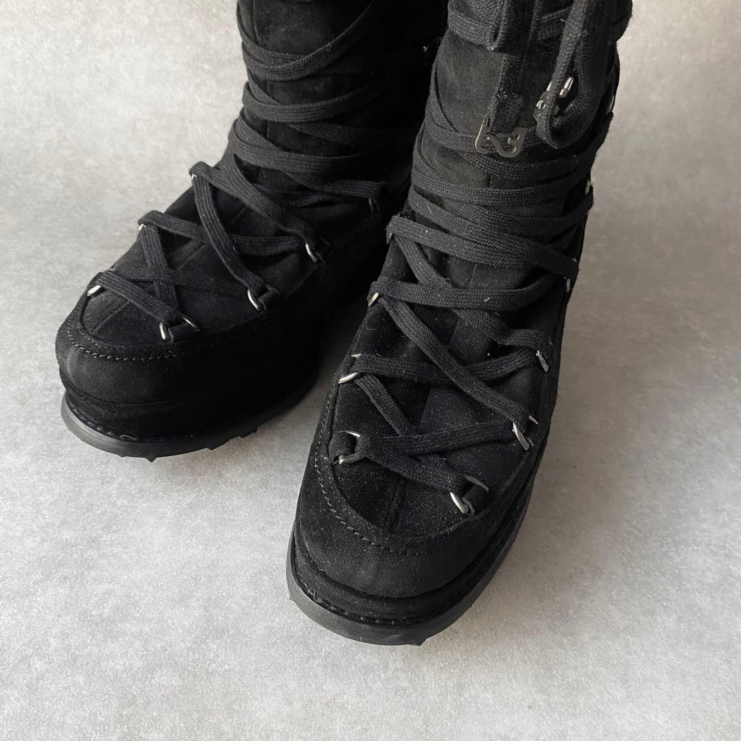 Stuart Weitzman ニーハイ ロングブーツ スエード ファー 黒