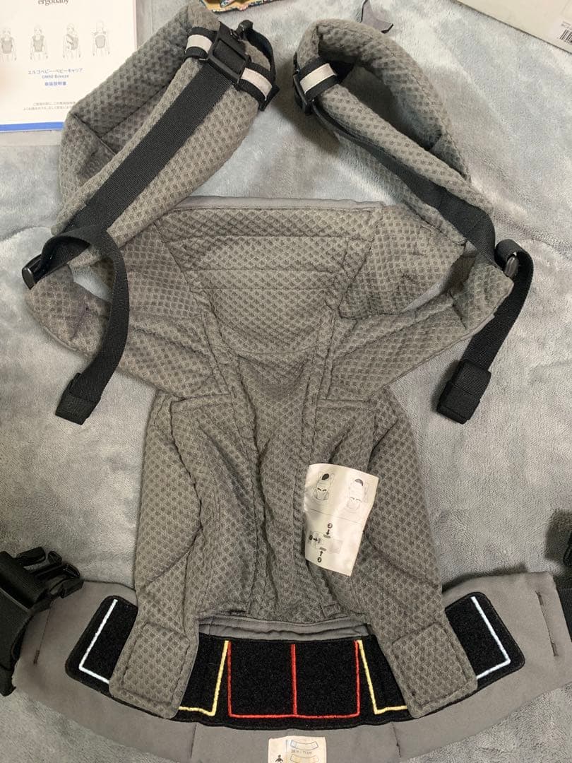 【おまけ付き】美品‼️エルゴベビー　オムニ ブリーズ　グラファイトグレー