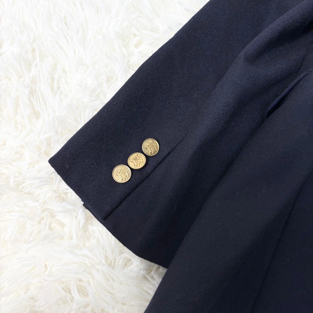 Burberrys バーバリーズ スカートスーツ 紺ブレ 金ボタン ダブル