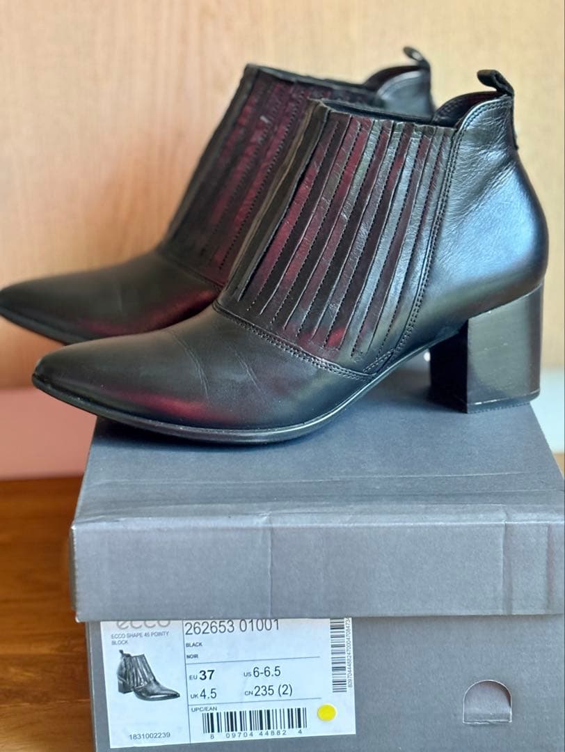 エコー★eccoブーティ　ショートブーツ★黒