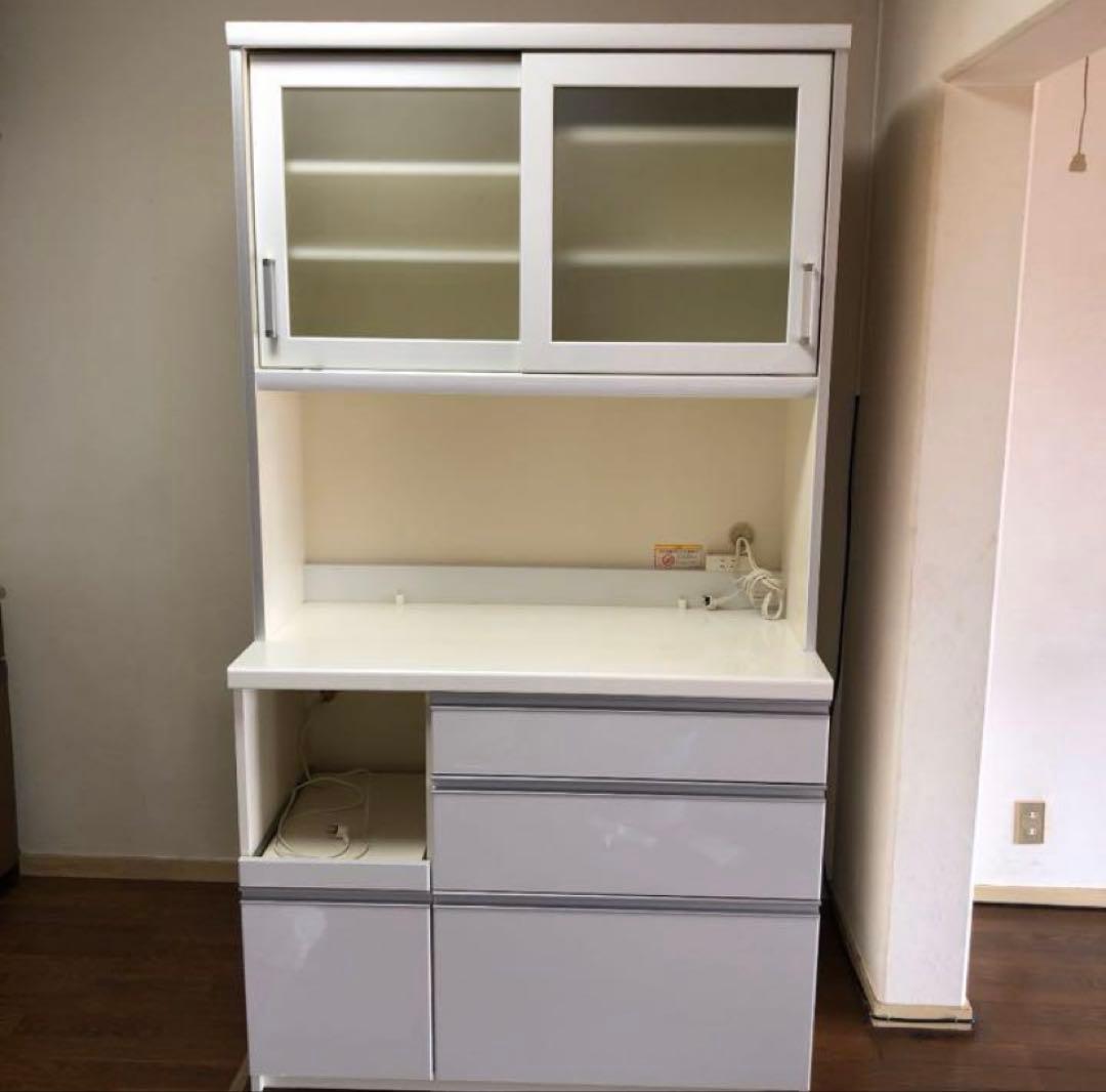 【7月27日まで】パモウナ 食器棚 キッチンボード　105cm