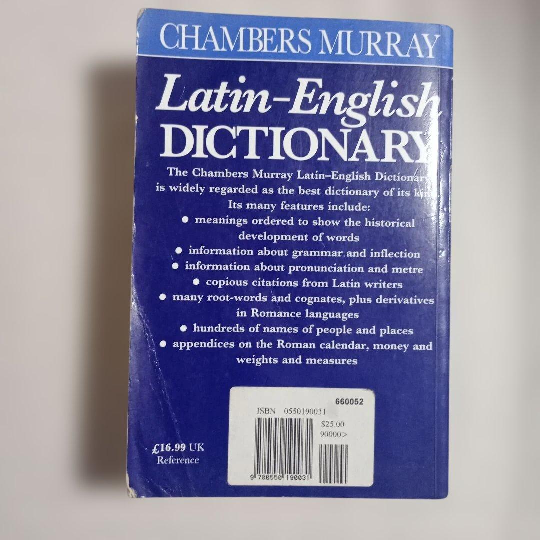 Latin-English Dictionary　ラテン語文法