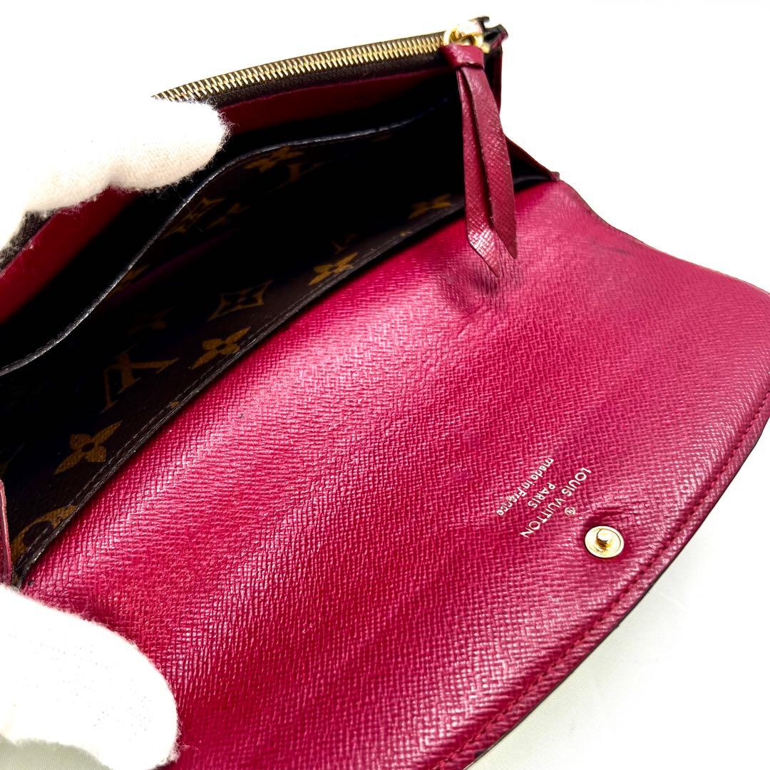 ルイヴィトン モノグラム ポルトフォイユ エミリー 後期型 フューシャ