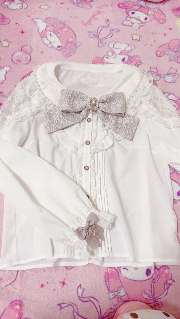 ❤︎LIZLISA❤︎ ミルフィーユフリルブラウス ピンク