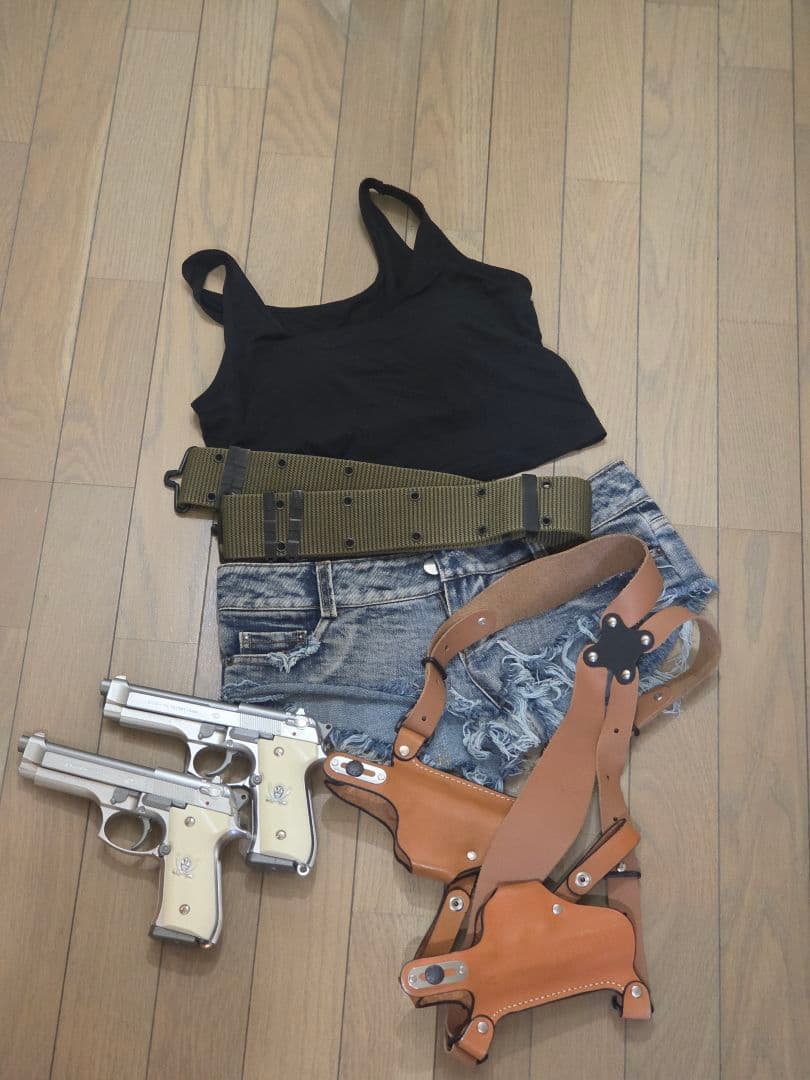 サバゲー ソードカトラスM92F エアガン ブラックラグーン レヴィコスプレ衣装