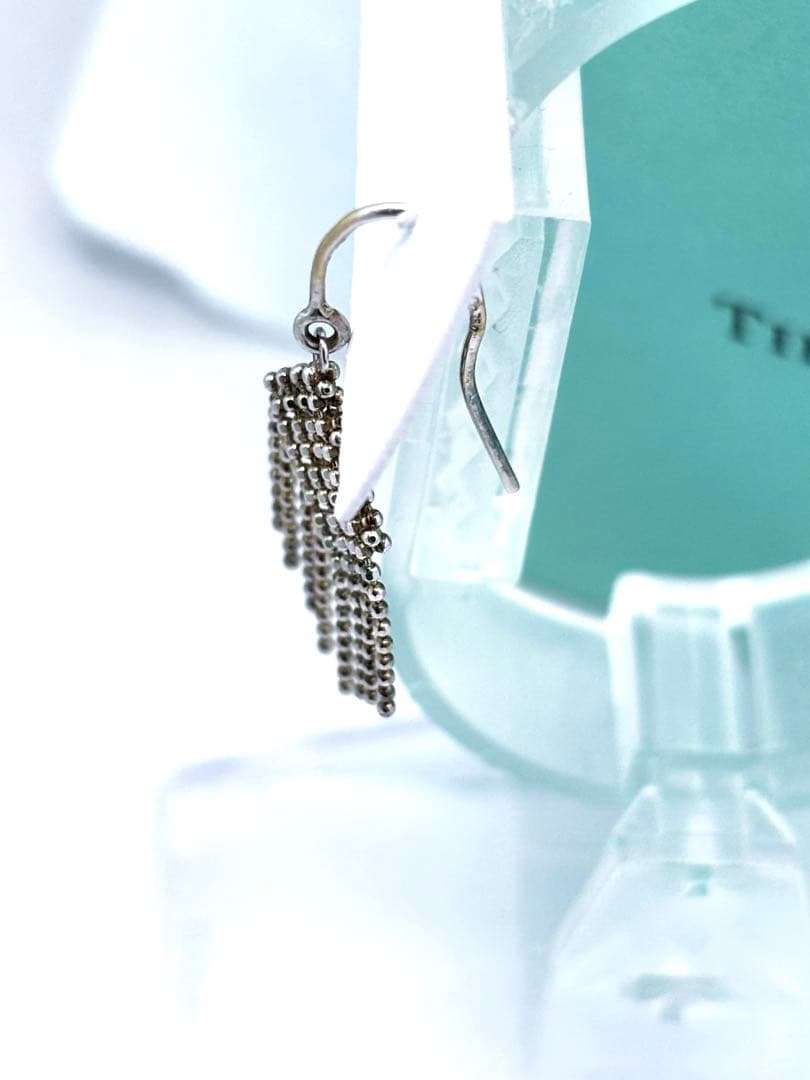 Tiffany K18WG 750 希少　フリンジ　ピアス