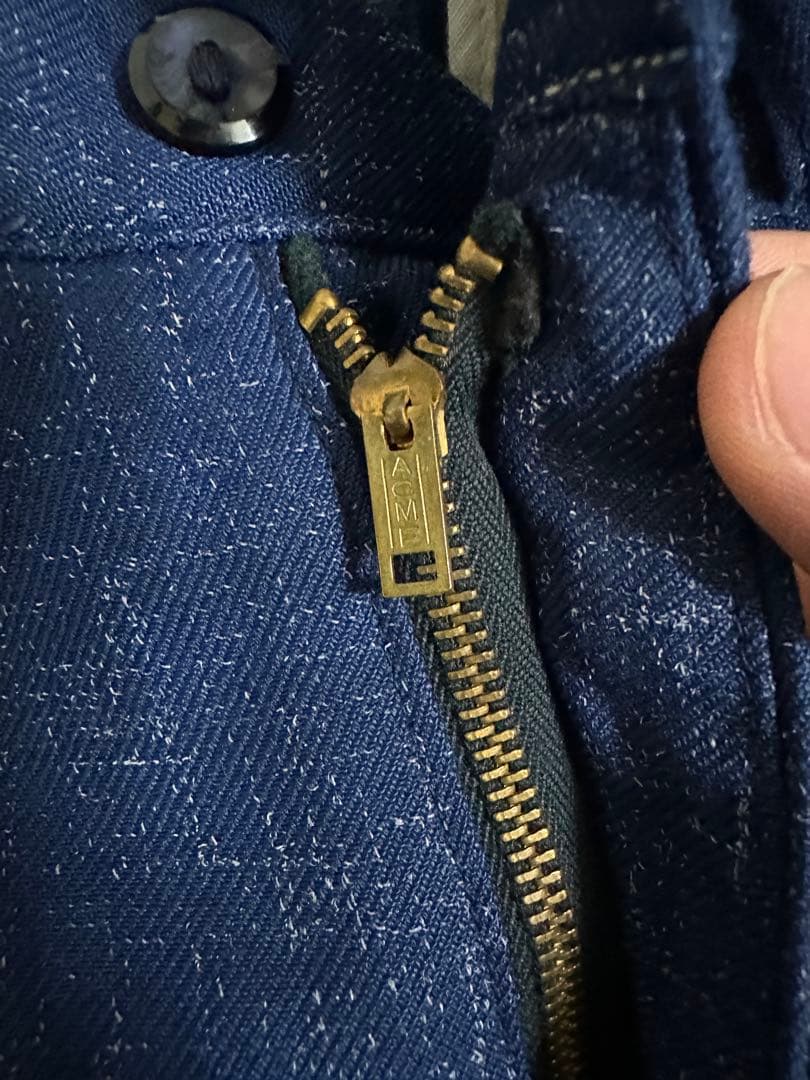 50s wool gabardine slacks 絣　ウールレーヨンギャバスラ