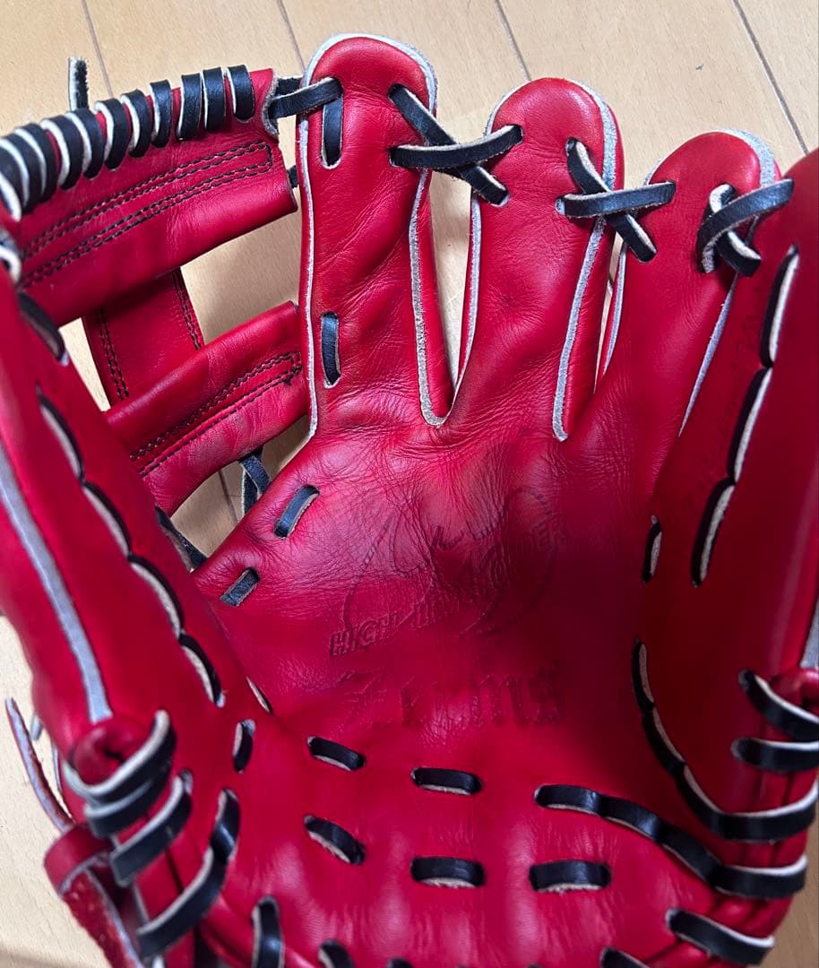 Zeems 軟式グローブ レッド