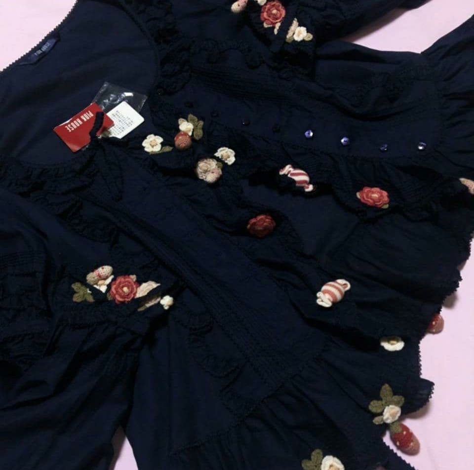 レア！PINK HOUSE ピンクハウス キャンディモチーフ オーバーブラウス苺