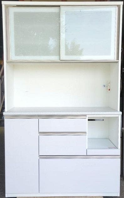 ニトリ レンジボード キッチンボード 食器棚 KGB-1023WH