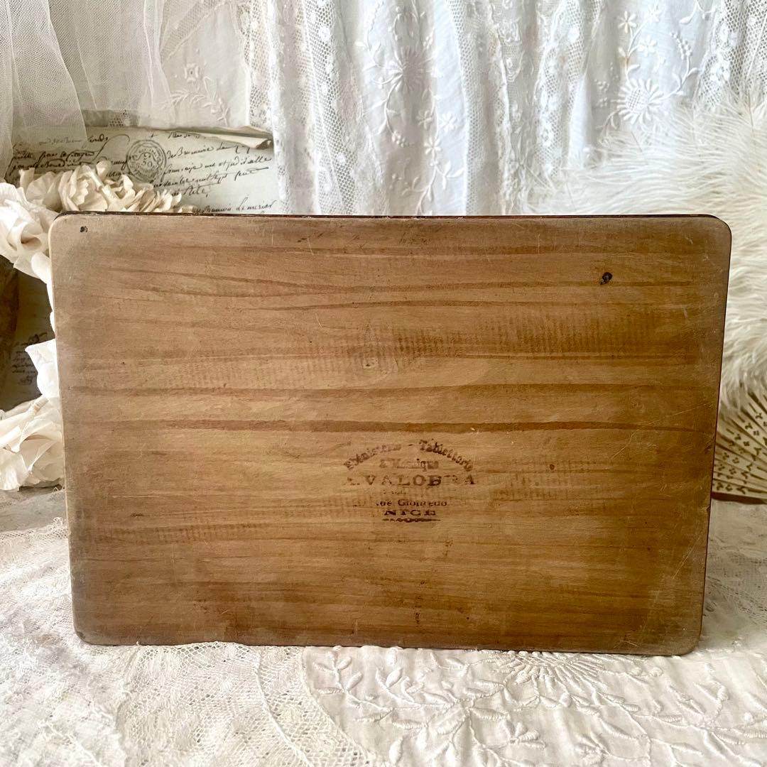 ミア　　【レア】鍵付き大きなモシュリンヌボックスピンクフランスアンティーク