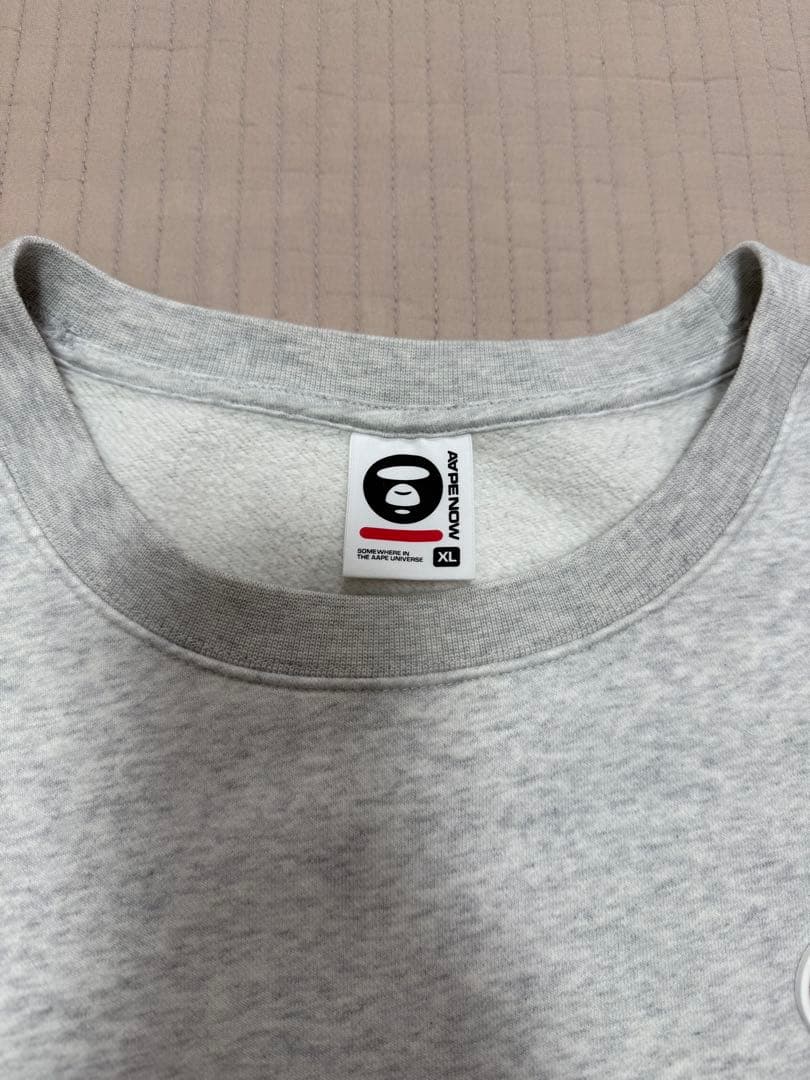 Aape エーエイプ　スウェット　トレーナー　サイズXL ライトグレー