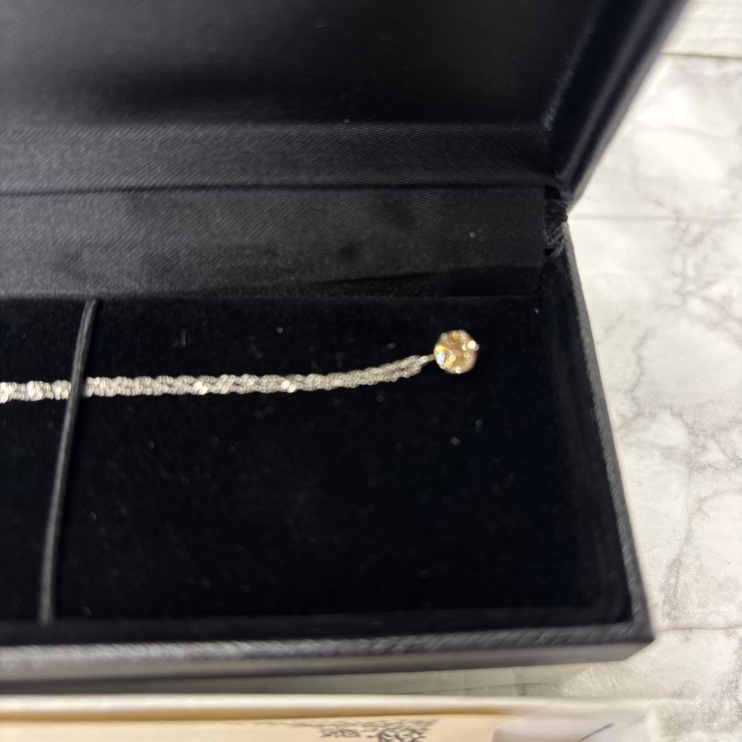 Takashimaya プラチナ0.4ct ダイヤモンドペンダント　ネックレス