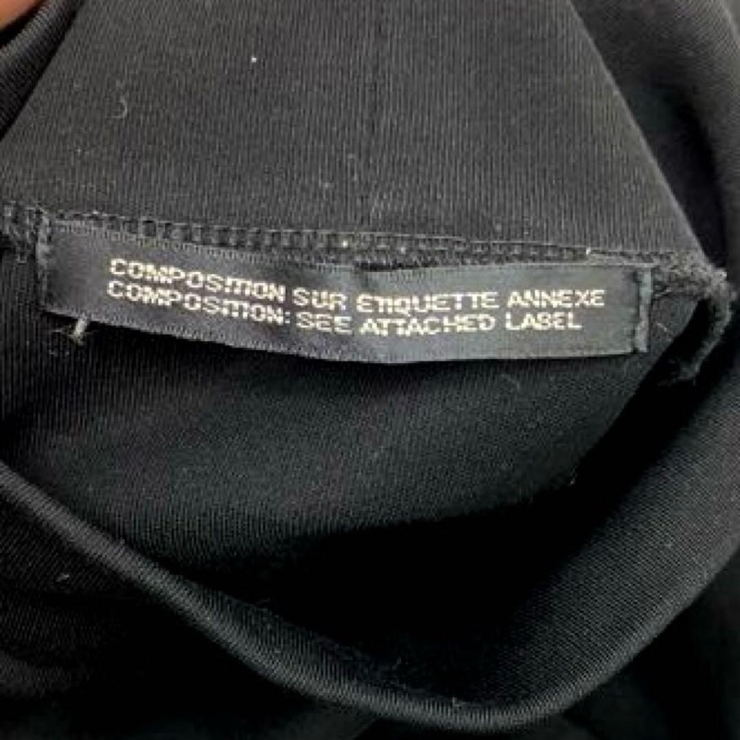 ヨウジヤマモト　ブラックハイネックロングワンピース　裏地スカート付　美シルエット