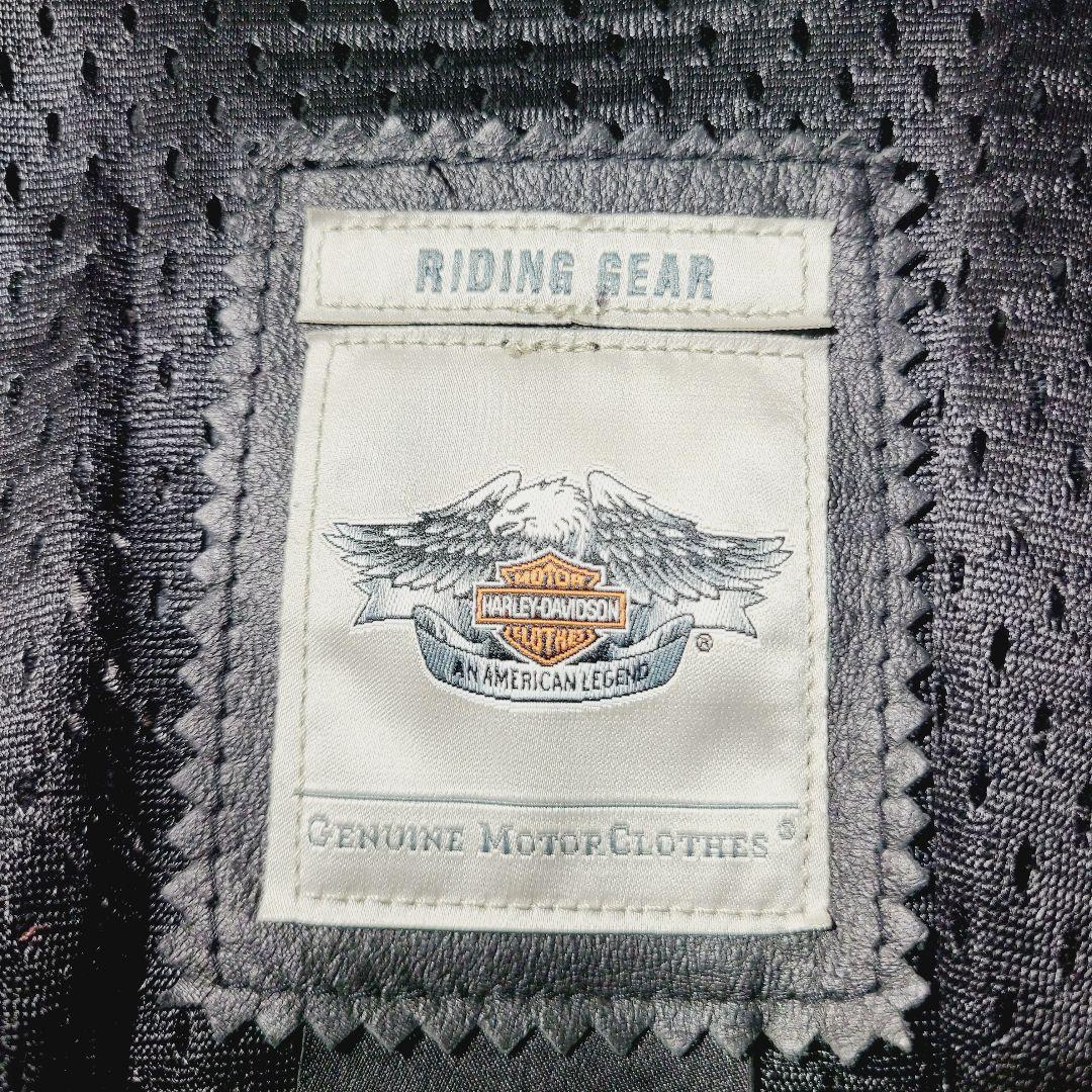 【美品】ハーレーダビッドソン　シングルライダース　刺繍　ビジュー　レザー