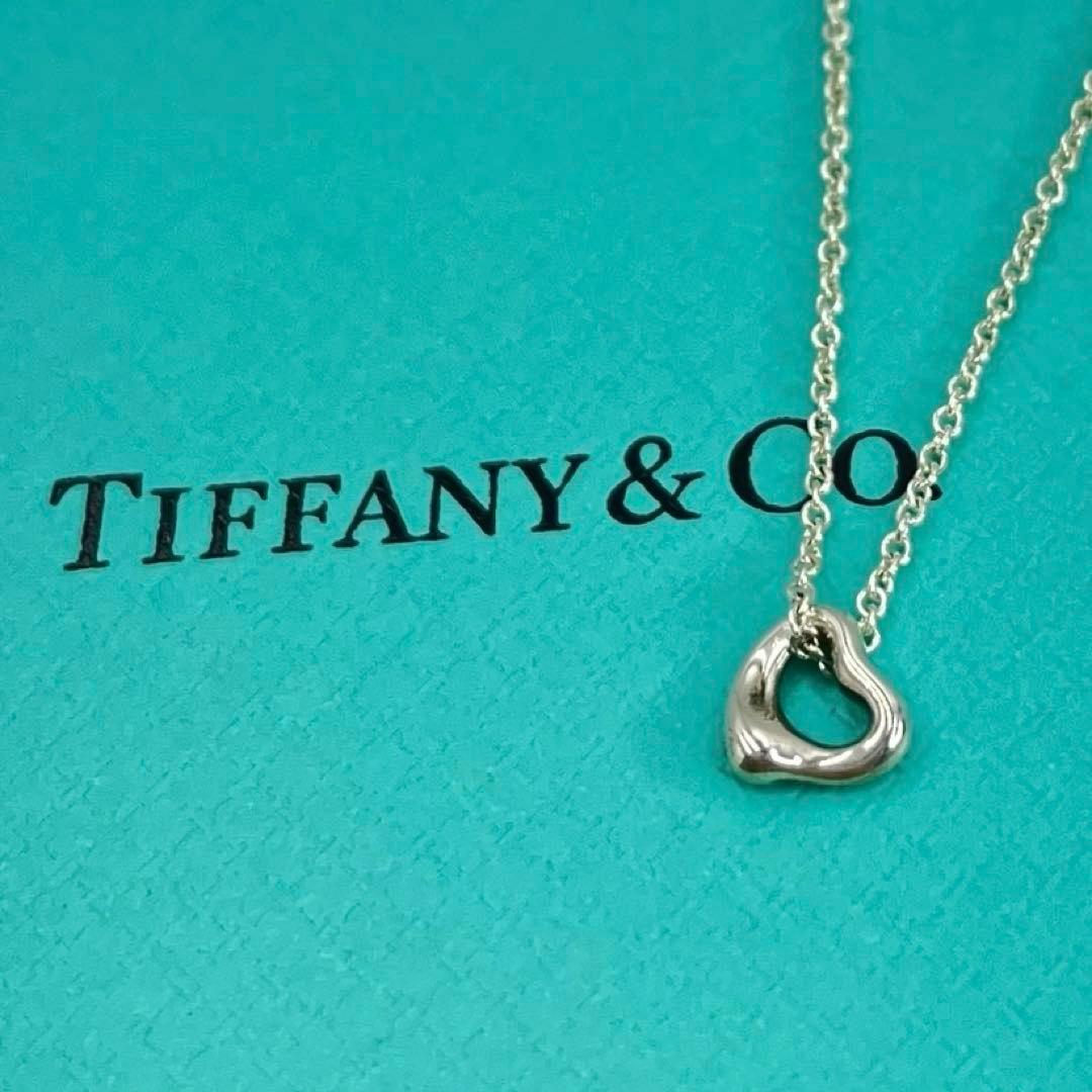 美品 Tiffany エルサペレッティ ネックレス ハート ミニ プチ シルバー