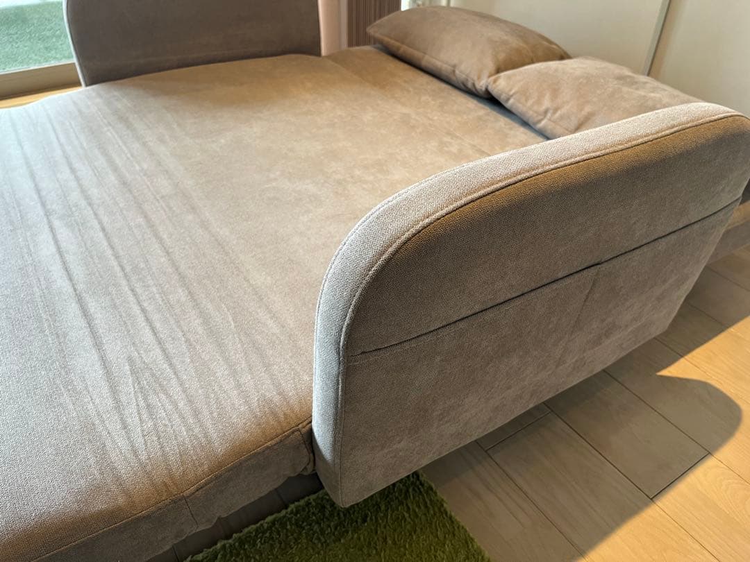 3Wayファブリック2人掛けソファベッド