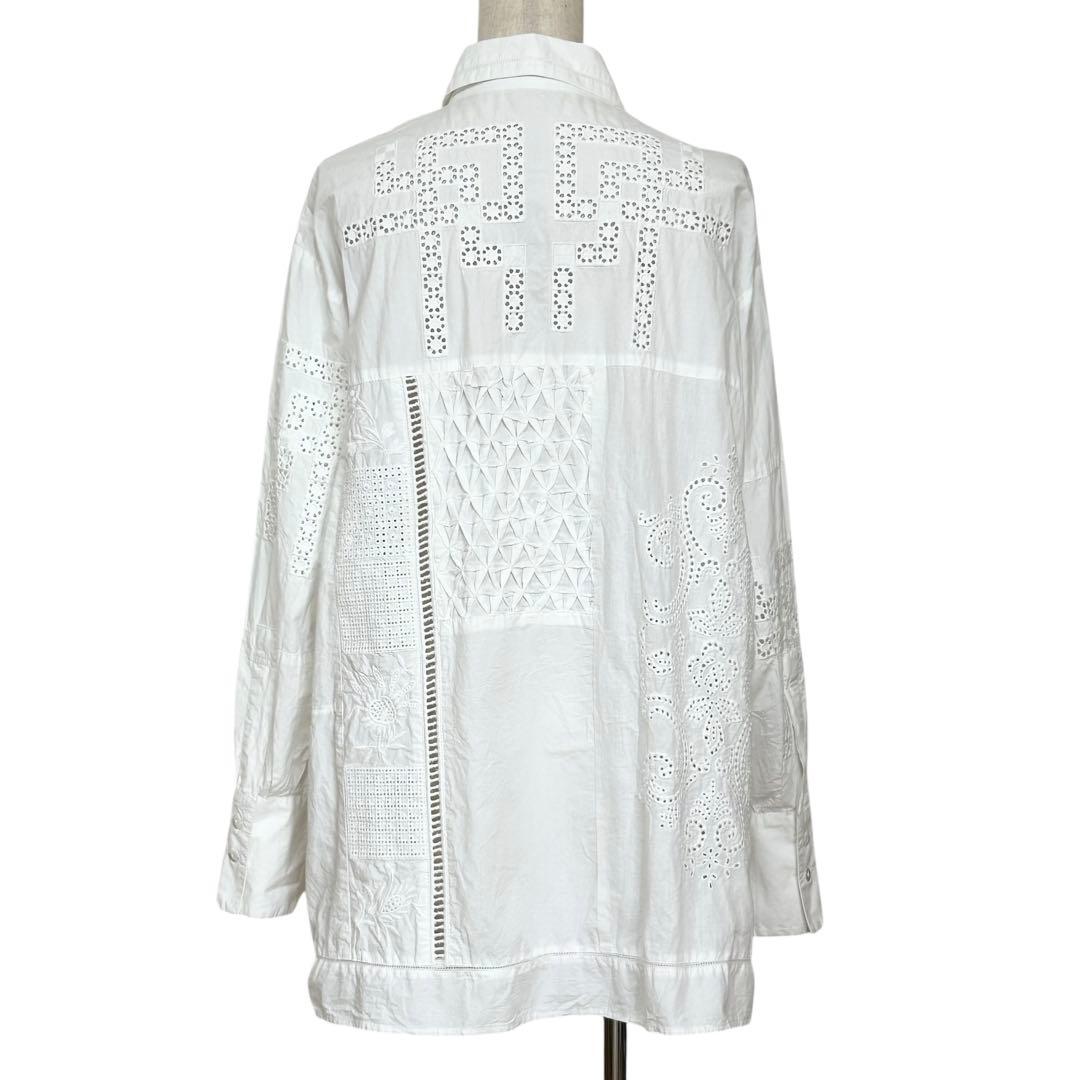 nude vintage JOURNALSTANDARDレースパッチワークシャツ