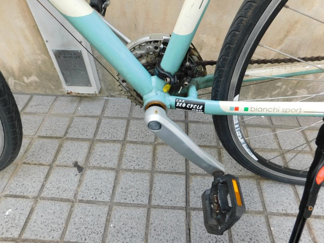 「 　」　　ビアンキ スポーツ　シエロ　ギア　タイヤ、ブレーキOK