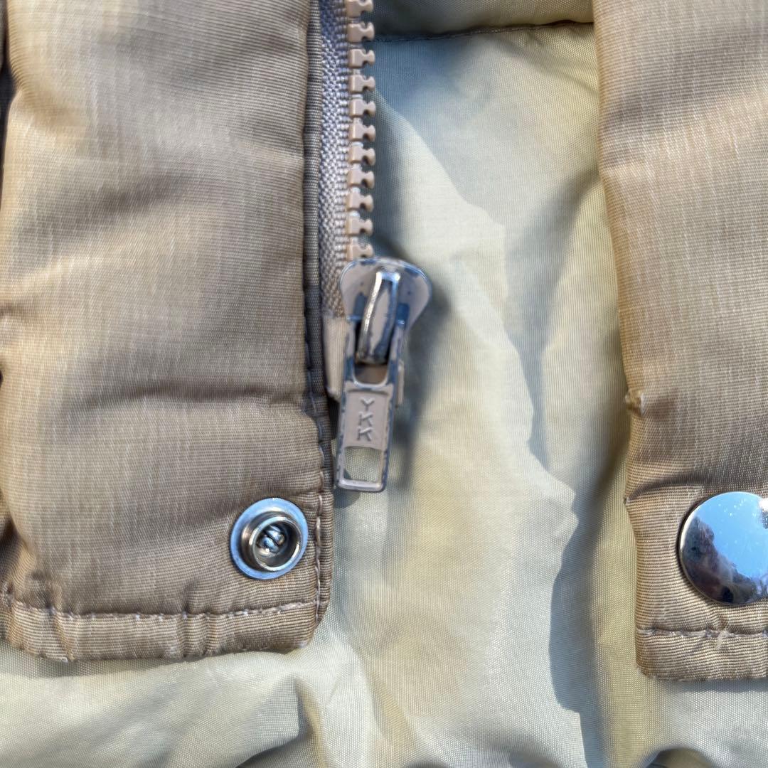 70s 縦型ポケット USA製 L.L.Bean ダウンベスト ベージュ筆記体