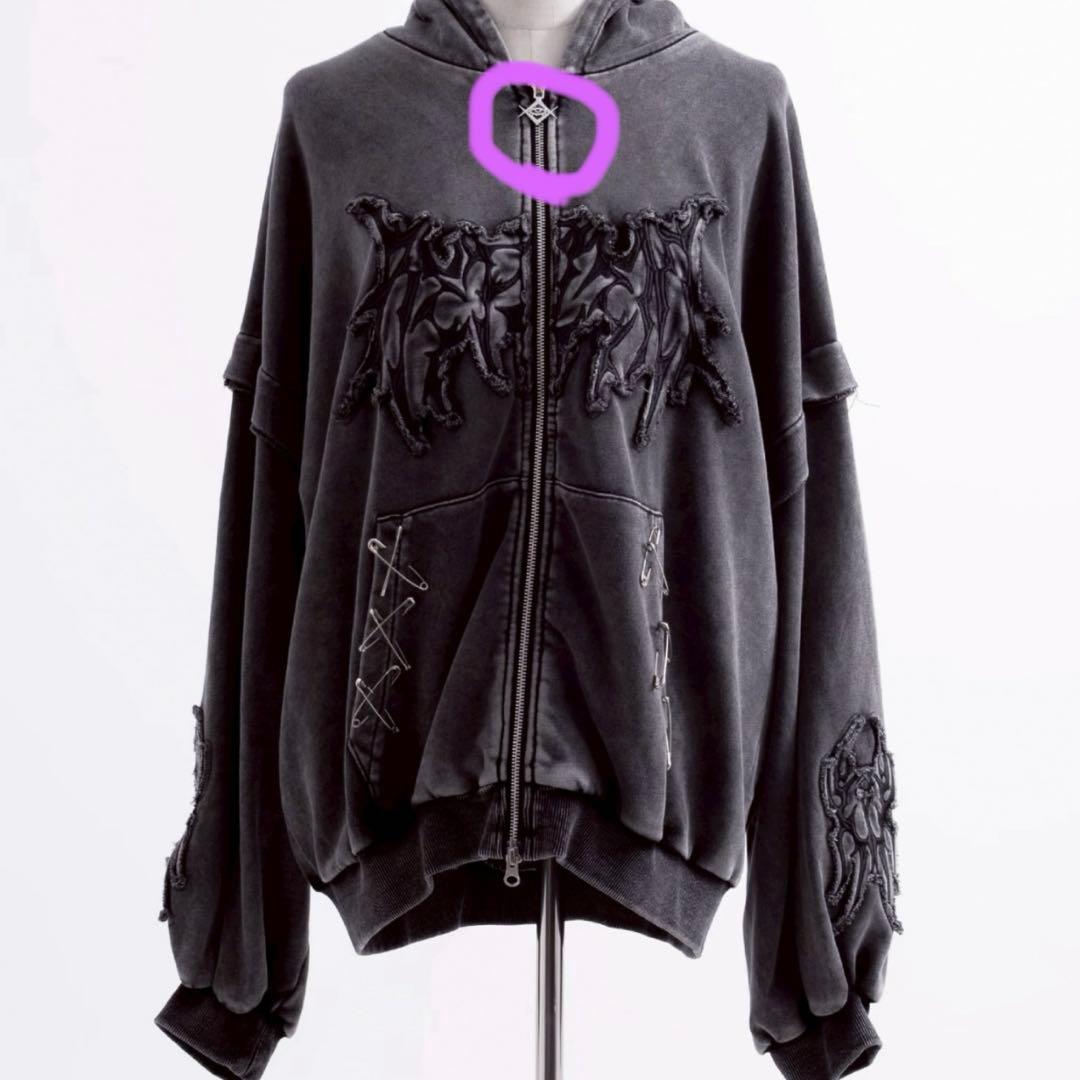 【タイムセール‼️25日24:00まで！】レフレム 猫耳ジップアップパーカー